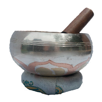 6" SILVER SINGING BOWL SB-018 - Click Image to Close